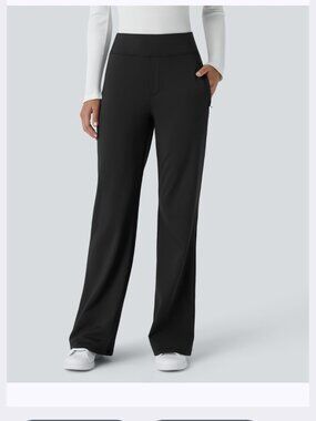 Halara Flex™ DayStretch Mid Rise Side Zipper Pocket Work Flare Pants